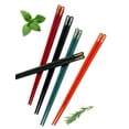 thumbnail image 3 of Set of 5 Colorful Matte Reusable Fiberglass Chopsticks  Non-Slip, Dishwasher Safe, Perfect for Chinese, Korean & Japanese Meals 9.5 inch Scenic Art, 3 of 5