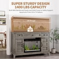 thumbnail image 5 of QinaQin Farmhouse-Style Aquarium Rack, Suitable for 35-55 Gallon Aquariums, Built-In Power Outlet, 1400 Lb Load Capacity, for Aquarium Pets and Terrestrial Animal Housings (Aquarium Not Included), 5 of 8