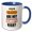 Blue/White, variant on 3drose, Funny Fathers Day Dads Are Not Always Right Sarcastic Typography, 15oz Mug