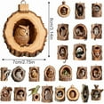 thumbnail image 3 of Taicans ‌6PC forest Animal Christmas Ornaments - Cute 2.4in Acrylic Owl & Raccoon Tree Decorations,Holiday Gift Set with Sturdy String for Tree/Wreath/Wall (Unique Handmade Design), 3 of 3