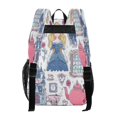 thumbnail image 2 of Iauyy Clear Backpack Heavy Duty PVC Transparent Backpack for College Workplace, Blue Dress, 2 of 8