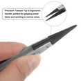 thumbnail image 5 of Uxcell 3pcs Precision Ceramic Tweezer 5.1" Stainless Steel Tweezers Anti-Static Pointed Head, 5 of 6