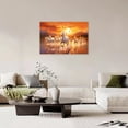 thumbnail image 3 of WFSposter-Horse Sunset Large Wall Art Animal Running Horses Pictures Wall Decor Horse Mountain Canvas Painting Modern Artwork Home Decoration for Living Room Bedroom Office, 3 of 6