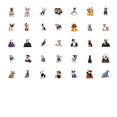 thumbnail image 2 of YEZDIX Dog Fashion Stickers Waterproof Vinyl for Laptops Notebooks Suitcases, 2 of 5