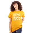 thumbnail image 3 of I Speak Fluent Movie Quotes Film Nerd Men's Graphic T Shirt Tees Brisco Brands S, 3 of 6