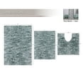 thumbnail image 5 of Home Weavers Cloud Comfort 100% Polyester Microfiber Non-Slip Bath Rug,Extra Soft Microfiber Bedroom Rug with Anti-Slip Backing,Water/Dust Absorbent Fast Dry Shower Mat - 3 Piece Set, Green, 5 of 9