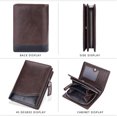 thumbnail image 4 of PU Wallet for Men, Smooth Leather Card Holder, Men's Slim Wallet Minimalist Wallet for Men, 4 of 5