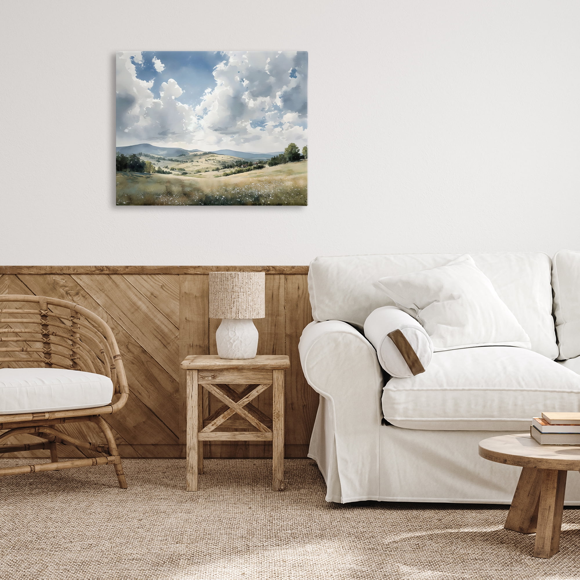 Stupell Industries Cloudy Hills Meadow Canvas Wall Art, design by Franklyn Gregory