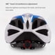 thumbnail image 4 of Greeniant AOTU Casco de bicicleta de montaña para hombre y mujer Casco de bicicleta de ciclo de seguridad cómodo Ciclismo blanco Greeniant HW1557-02B, 4 of 6
