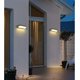 thumbnail image 5 of Aplique LED de pared moderno para exterior de 12 W, resistente al agua IP65, de aluminio, para pasillo, escalera, balcón, jardín o porche, gris/blanco cálido, 26 cm., 5 of 5