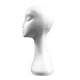 thumbnail image 4 of SPRING PARK DIY Female foam black MANNEQUIN head holder stand display wig hat glasses, 4 of 6