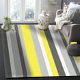 thumbnail image 5 of Area Rugs 2x3 Ft Geometric Stripes Yellow Grey Non-Slip Washable Rug Indoor Rug Floor Mats Non Shedding Carpet for Living Room Bedroom Dining Room Home Decor, 5 of 8