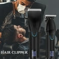 thumbnail image 4 of Professional Hair Clippers for Men Electric Beard Trimmer Cordless Barber Clippers for Hair Cutting with T-Blade Edgers Rechargeable Hair Clipper and Trimmer Kit with LED Mens Christmas Gifts, 4 of 6