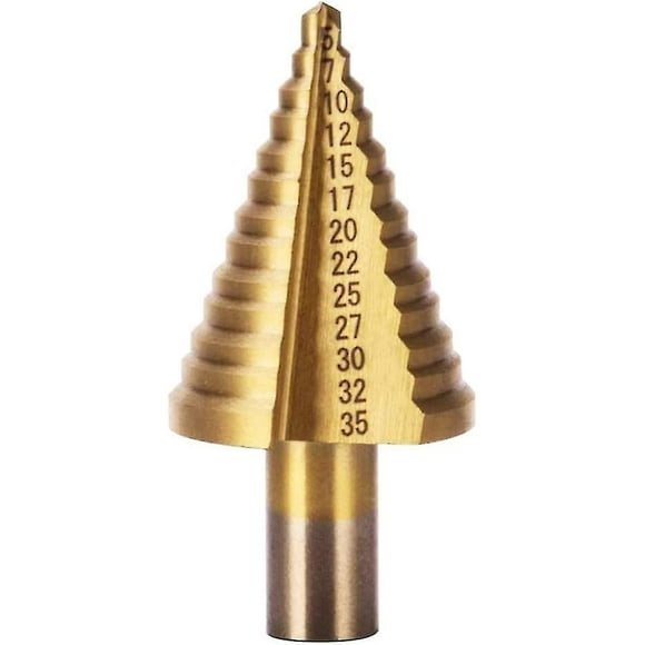 Hss Step Drill Bit, Step Countersink Drill Bit Stepped Spiral Groove Drill Bits With Titan