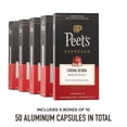 thumbnail image 3 of Peet's Coffee, Medium Roast Espresso Capsules, Compatible with Nespresso Original Machine, 100% Arabica Coffee - Crema Scura Intensity 9, 50 Count (5 Boxes of 10 Espresso Capsules), 3 of 4