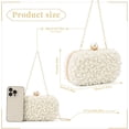 thumbnail image 2 of CAILDANL Women Pearl Evening Handbags Beaded Clutch Purses for Wedding Bridal Party Prom, 2 of 7