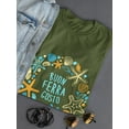 thumbnail image 3 of Buon Ferragosto Sea Wreath T-Shirt Women -Image by Shutterstock, Female 5X-Large, 3 of 4