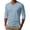 Light Blue-02, variant on LIBRCLO Mens T-Shirts V-Neck Long Sleeves Casual Solid Color Shirts Sports Fashion Pullover Top