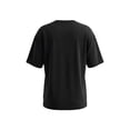 thumbnail image 5 of Short Sleeve T Shirts Womens Oversized Summer Crewneck Solid Color Tees Casual Basic Tops Black 2XL, 5 of 7