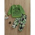 thumbnail image 3 of Jxzom Kids Toddler Girls Clothes 1T 2T 3T 4T 5T Fall Outfits Baby Pullover Sweatshirt + Camouflage Pants Set, 3 of 8