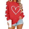 thumbnail image 6 of Vetsdori Womens Valentine Sweatshirts Gifts for Girlfriend Casual Tops Valentine's Days Crew Neck Sweatshirts for Women Cute, 6 of 8
