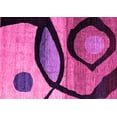 thumbnail image 1 of Ahgly Company Indoor Rectangle Abstract Pink Modern Area Rugs, 4' x 6', 1 of 4