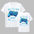 thumbnail image 2 of Bysome Summer Boys Shirts Graphic Print Short Sleeve Crew Neck T-shirts Smooth Boys Tees Size 3-4 Years White, 2 of 3