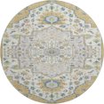 thumbnail image 2 of Addison Rugs Mayfield Premium Machine Washable Traditional Oriental Gold Round Rug, 8' x 8', 2 of 5