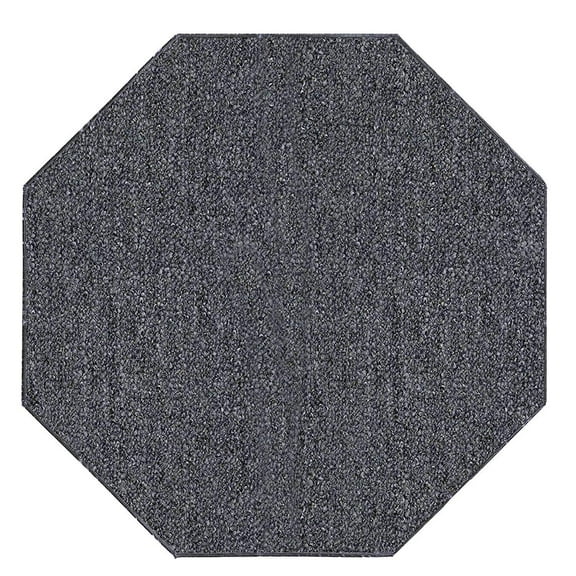 Saturn Collection Pet Friendly Indoor Outdoor Area Rug Grey - 7' Octagon