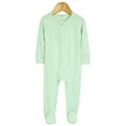 thumbnail image 2 of AJIWYH Unisex Zipper Closure Footies,Rayon Made From Bamboo Green,6-12 Months, 2 of 4