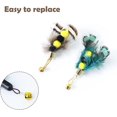 thumbnail image 3 of XINQIHANG Cat Insect Feather Toys Replacement Cat Toy Wand Refills, 6 Pieces Natural Insect Cat Toy Feathers Refill, Interactive Cat Teaser Wand Attachments, with Bell, 3 of 6