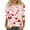 White, variant on Iaqnaocc Valentines T Shirts for Women 3/4 Sleeve Plus Size Funny Love Heart Print Tee Causal Dressy Fall Spring Round Neck Graphic Tee Tops Red 3XL