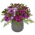 thumbnail image 1 of Daisy Bush dans un Vase Décoratif Gris, 1 of 1