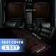 thumbnail image 2 of Juego de Fundas para Asientos de Coche Universal Almohadilla para Asiento delantera y trasera de lana de oveja color café 1 juego, 2 of 7