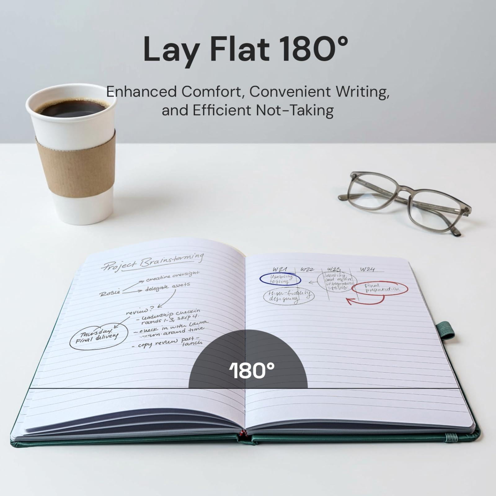A4 Lined Journal Notebook  8mm Ruled Notepad Journaling For Writing Work School Travel And Note Taking Hardcover 160 Pages (80 Sheets) 8.27 X 11.6 Inches Multicolored