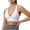 White Bras for Women, variant on SMihono Trendy Womens Deep V-Neck Longline Sports Bra, Strappy Criss Cross Padded Cups Adjustable Spaghetti Straps Workout Yoga Crop Top Black 6