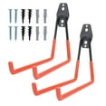 thumbnail image 2 of Garage Hooks, Garage Storage Hooks Tool Hangers for Ladder, Extension Cord, Tool Cable, Wall Mount Large Utility Hook for Garage, Garden Tools, Bikes, 2Pcs, 2 of 8