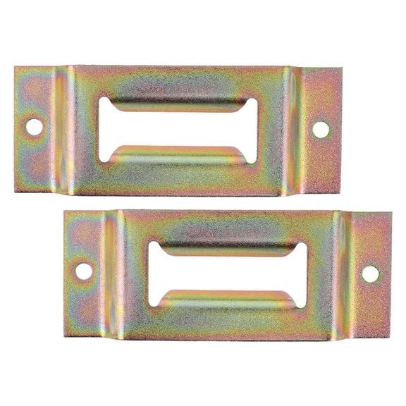 WHAMVOX 2Pcs Golden Galvanized Iron E Track Tie Down Anchors Durable Cargo Securement for Truck