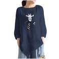 thumbnail image 1 of Camiseta de manga larga con cuello redondo y estampado informal a la moda de verano para mujer Fridja  fjkfkj1568, 1 of 4