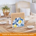 thumbnail image 6 of Yayeee Napkin Holder for Table Kitchen Paper Tissue Organization, Light Blue Lemon, 6 of 8