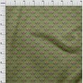 thumbnail image 3 of oneOone Cotton Flex Fabric Lotus Block Print Fabric BTY 40 Inch Wide, 3 of 4