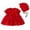 Red, variant on Baby Girls Spring Summer Bow Tie Short Sleeve Fashion Indoor Outdoor Hat Dress Birthday Clothing for Baby Girl 3-6 Months
