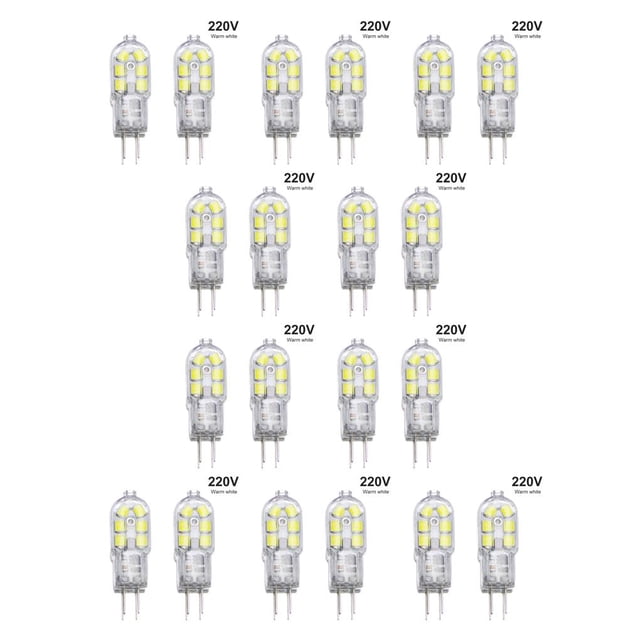 Bombillas LED Bewildely 2 de 360 grados, luces nocturnas emisoras de Luz para candelabros, lámparas de Type2 NO2