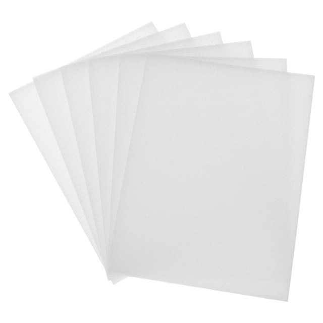 Unique Bargains 8'x6'x0.2' Foam Handicraft Sheets Soft Crafting Sponge White 1 Set/6 Sheet