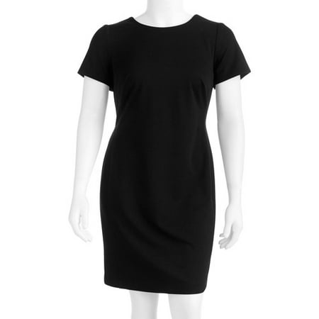 George Women's Plus-Size Colorblock Classic Ponte Dress - Walmart.com