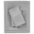 thumbnail image 1 of Beautyrest Contemporary Cotton and Polyester Solid Sheet Set in Gray, 1 of 8