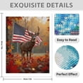 thumbnail image 3 of Diamond Art Kits for Adults - 5d Autumn Deer American Flag Scene Diamond Painting for Adults, Diamond Art for Adults Beginners, Diamond Painting Kits for Adults for Home Wall Decor, 3 of 7