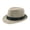 Light Khaki, variant on Men Solid Color Wide Brim Fedora Felt Hat Panama Cap Boater Summer Beach Sunhat