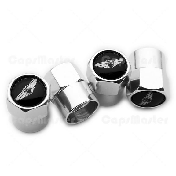 4pcs Hex Fit Genesis Car Wheels Tire Air Valve Caps Stem Dust Cover Decor Silver