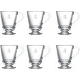 thumbnail image 1 of La Rochere Napoleon Bee Glass Coffee Cups, 6 Pack - 9 oz - Clear - Dishwasher Safe, 1 of 4